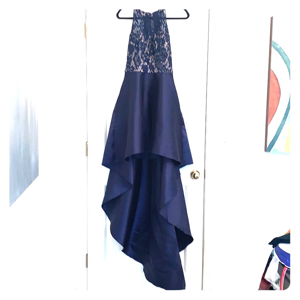 Formal Navy Hi low dress